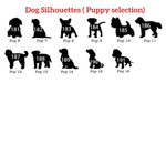 Personalisierte niedlichen hölzernen Hund Silhouette Weihnachtsschmuck mit eingraviertem Namen und Jahr Weihnachtsbaum hängende Dekoration Geschenk für Tierliebhaber