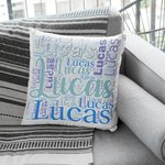 Personalisierte Name Throw Kissen Kissenbezug