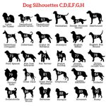 Personalisierte niedlichen hölzernen Hund Silhouette Weihnachtsschmuck mit eingraviertem Namen und Jahr Weihnachtsbaum hängende Dekoration Geschenk für Tierliebhaber