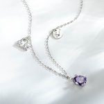 Personalized Zodiac Sign 12 Constellation Birthstone Women Necklace Jewelry Gift