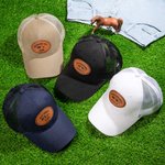 Cappello da contadino personalizzato con patch in pelle incisa di animale da fattoria