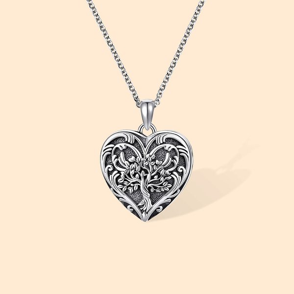 Henkilökohtainen Vintage Tree of Life 2 Valokuvat lukko kaiverrettu teksti äitienpäivä syntymäpäivälahja perheelle