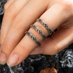 Anillo personalizado Alas de Ángel con piedra de nacimiento Joyería conmemorativa Regalo para ella