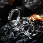 Anillo personalizado Alas de Ángel con piedra de nacimiento Joyería conmemorativa Regalo para ella