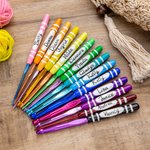 Ganchillos personalizados Rainbow Diseño ergonómico