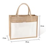 Borsa di iuta per insegnanti personalizzata con nome per un regalo di apprezzamento dell'insegnante