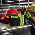 Personalisierter Reflektierender Feuerwehrmann Kulturbeutel mit Namen Reißverschluss Wasserdicht Kulturtasche Geschenk für Herren