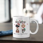 Taza personalizada para perro Woofmas Christmas Gift for Pet Lover