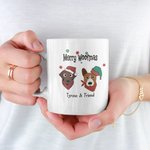 Taza personalizada para perro Woofmas Christmas Gift for Pet Lover