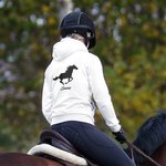 Personalized Horse Print Hoodie Unisex Pullover Sportswear for Adult Kids Equestrian Rider Horse Lover Gift Birthday Gift