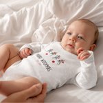 Onesie bébé Protected By Pet Personnalisé Cadeau de Noël