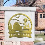 Personalized Rustic Farmhouse Plaque Metal Sign for Farm Outdoor Decoration