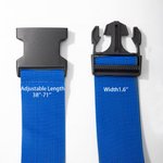 Personalised Adjustable Embroidery Name Luggage Strap for 20in - 28in Suitcase Travel Essential Birthday Gift for Travel Lover