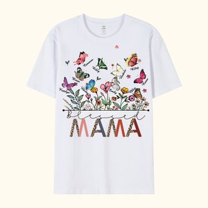 T-Shirt Sweatshirt Personnalisé avec 1-20 Papillons et Noms Cadeau Familial de Fête Anniversaire pour Grand-Mère