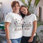 T-Shirt Sweatshirt Personnalisé avec 1-20 Papillons et Noms Cadeau Familial de Fête Anniversaire pour Grand-Mère