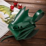 Personalized Baby Dragon Engraved Hoarding Pouch Bag DND Dice Bag with Name Gift for Dragon Lover