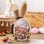 Personalized Bunny Fantasy Unicorn Dino Easter Egg Drop Money Box Chocolate Eggs Holder Easter Gift for Kids