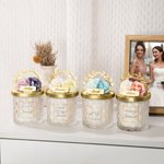 Personalized Rose Scented Candle Bridesmaid for Wedding Idea Gift Home Decor Great Wedding Favors