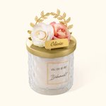 Personalized Rose Scented Candle Bridesmaid for Wedding Idea Gift Home Decor Great Wedding Favors