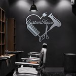 Personalisierte Friseur Metall Logo Schild für Friseur oder Stylist