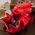 Personalized Baby Dragon Engraved Hoarding Pouch Bag DND Dice Bag with Name Gift for Dragon Lover