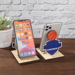 Porte-téléphone Personnalisé avec Texte Support pour Portable avec Football Basketball Baseball Cadeau Anniversaire pour Amateur de Sport