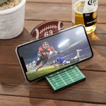 Porte-téléphone Personnalisé avec Texte Support pour Portable avec Football Basketball Baseball Cadeau Anniversaire pour Amateur de Sport