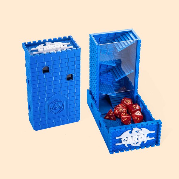Personalized DND Portable Dice Box Dice Tower Dice Game 3D-Printed