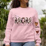 Personalised This Mama Loves Her Herd Highland Cow Sweatshirt Mother's Day Birthday Christmas Gift for Mom Grandma