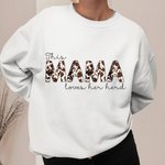 Personalised This Mama Loves Her Herd Highland Cow Sweatshirt Mother's Day Birthday Christmas Gift for Mom Grandma