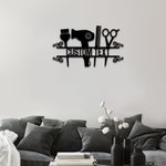 Personalized Hairstylist Metal Sign for Salon Barber Shop
