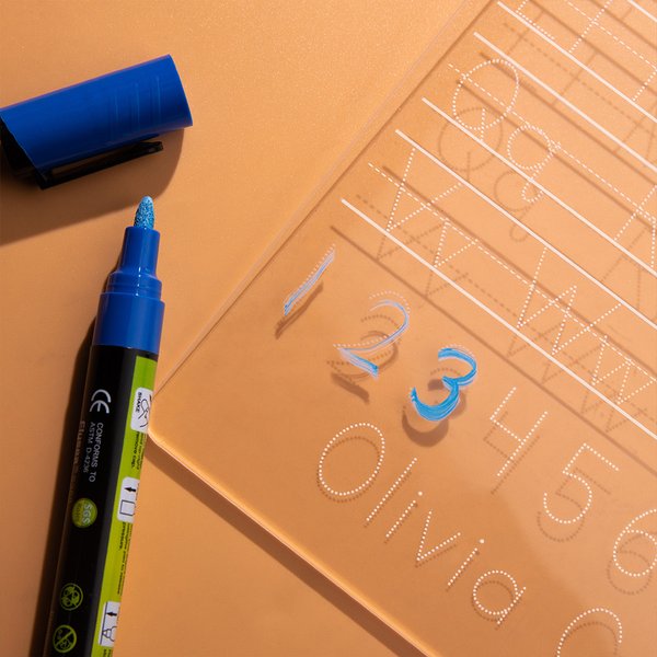 Reusable Alphabet & Number Tracing Dry Erase Board