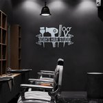 Personalized Hairstylist Metal Sign for Salon Barber Shop