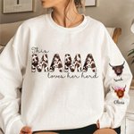 Personalised This Mama Loves Her Herd Highland Cow Sweatshirt Mother's Day Birthday Christmas Gift for Mom Grandma