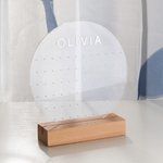 Personalisierte Holz Acryl Schmuck Display Stand Ohrring Schmuck Organizer Geschenk für sie