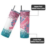 Personalisierte Megaphon und Pom Poms Becher mit Glitter Geschenk für Cheerleader