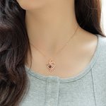 Personalisierte Herz Schmetterling Projektion Foto Halskette mit Ich liebe dich in 100 Sprache