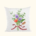 Personalizado Multi Color 1-14 Nacimiento Flores Miembro de la Familia Bouquet Arrojar Funda de Almohada con Nombre Día de la Madre Cumpleaños Regalo 