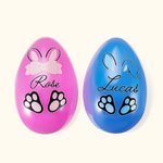 Conejo de Pascua personalizado Huevo rellenable con nombre Regalo de Pascua para niños