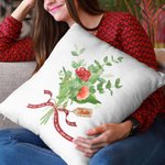 Personalizado Multi Color 1-14 Nacimiento Flores Miembro de la Familia Bouquet Arrojar Funda de Almohada con Nombre Día de la Madre Cumpleaños Regalo 