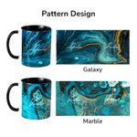 Personalized Ceramic Name Mug 11oz Natural Texture Design Coffee Tea Cup with Coaster Valentine's Day Christmas Day Birthday Gift