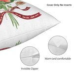 Personalizado Multi Color 1-14 Nacimiento Flores Miembro de la Familia Bouquet Arrojar Funda de Almohada con Nombre Día de la Madre Cumpleaños Regalo 