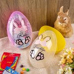 Oeuf des Pâques Personnalisé avec Nom et Lapin des Pâques Cadeau pour les Enfants