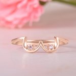 Henkilökohtainen tissit rengas Birthstone rintasyöpä tietoisuus juhlii imetys äitienpäivä joulupäivä lahja