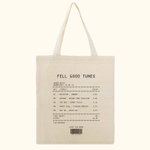 Personalised Love Song Receipt Canvas Reusable Tote Bag