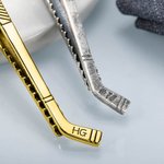 Personalized Hockey Tie Clip Hockey Tie Vintage for Men Father's Day Gift Boyfriend Gift