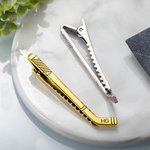 Personalized Hockey Tie Clip Hockey Tie Vintage for Men Father's Day Gift Boyfriend Gift