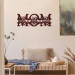Personalized Mom Metal Sign with Name for Home Decoration