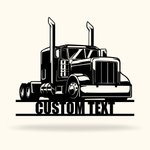 Personalizado Vintage Camión Nombre Metal Wall Art Sign Decoariotn para Housewarming Aniversario Regalo