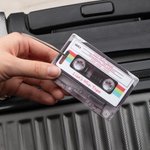 Personalisierte lustige Retro-Kassette Mix Tape Gepäck-ID-Tag für Reise-Zubehör